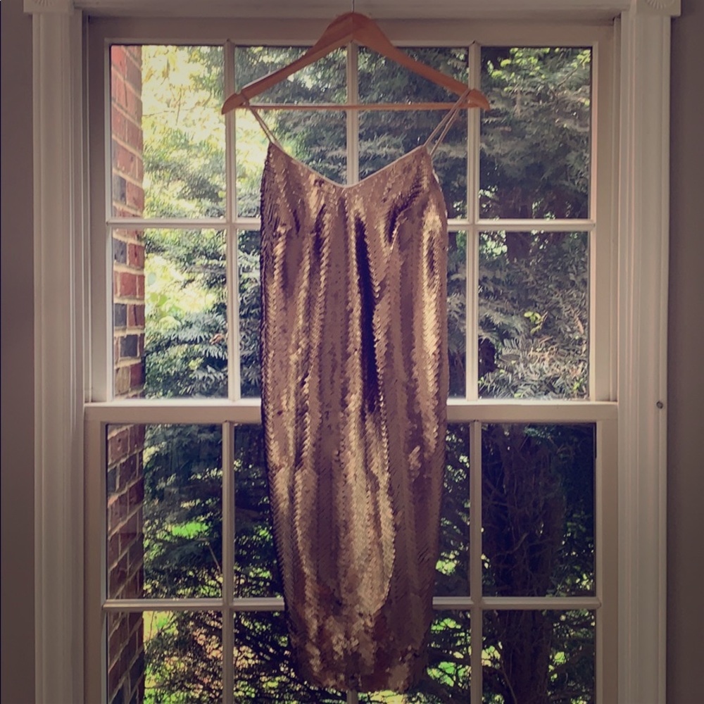 Bronze-Gold Sequin Dress